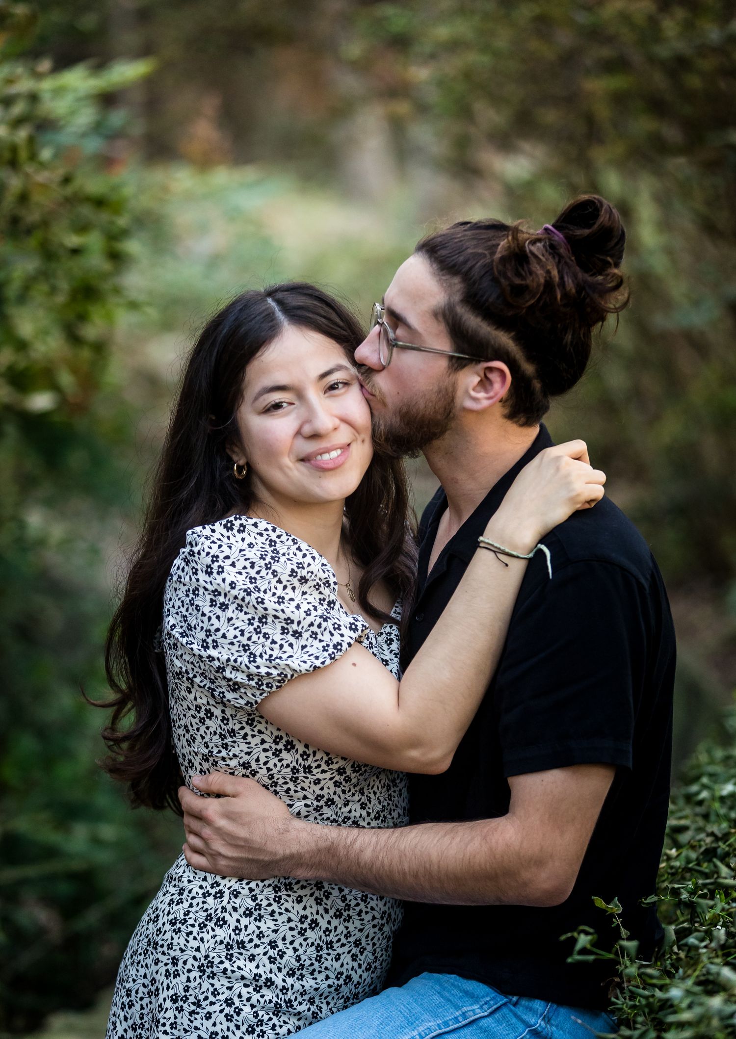 Engagement Photos with City Skyline, Rustic Country Engagement Portraits, Proposal and Engagement Celebration Photos