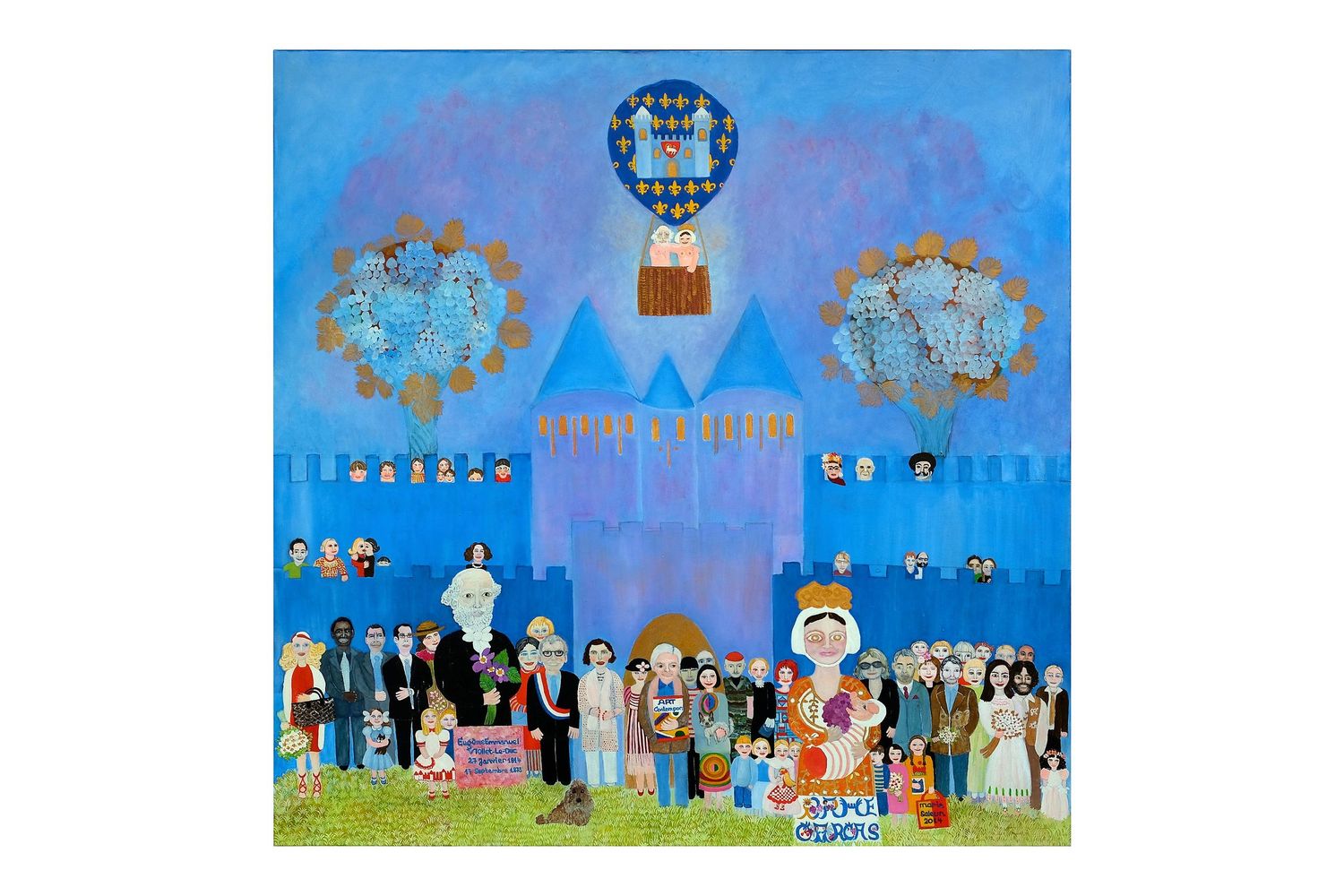 Silence on tourne - Toile de Marie Saleun