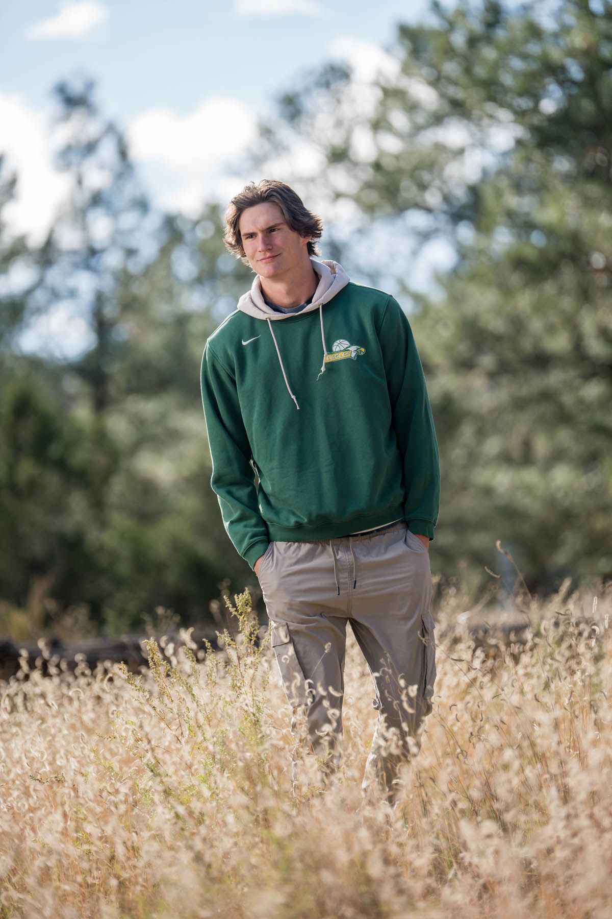 Jake Weidinger poses for Flagstaff photographer, Sean Openshaw, for his 2022 senior photos.
