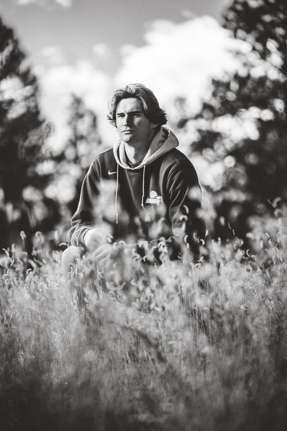 Jake Weidinger poses for Flagstaff photographer, Sean Openshaw, for his 2022 senior photos.