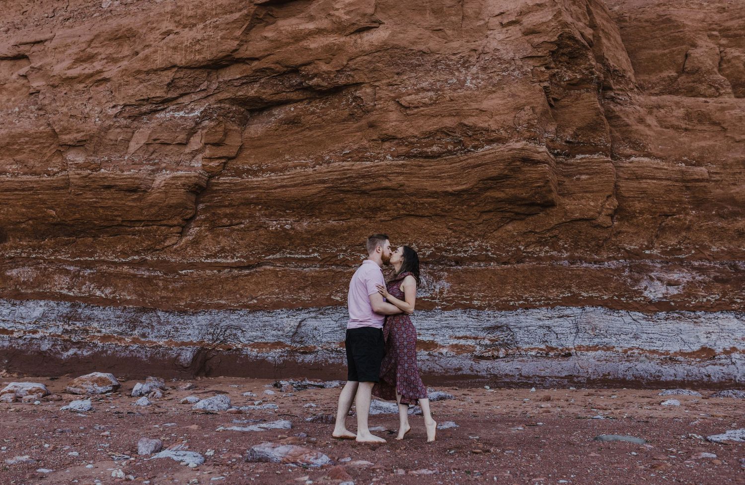 Sunset anniversary session at Blomidon Provincial Park, Annapolis Valley, Nova Scotia