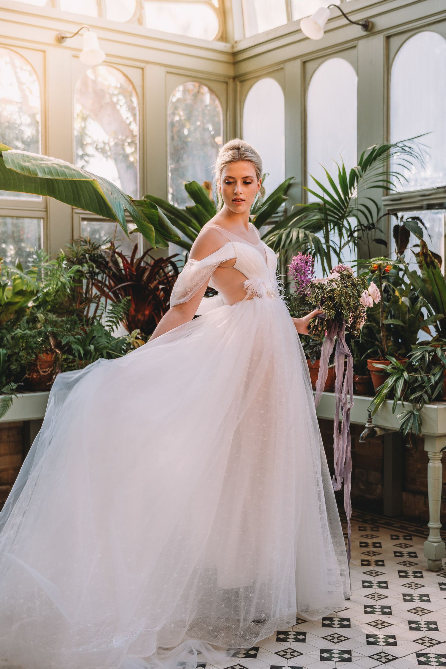 editorial image of bride by Tasmanian elopement and wedding photographer joss jensen