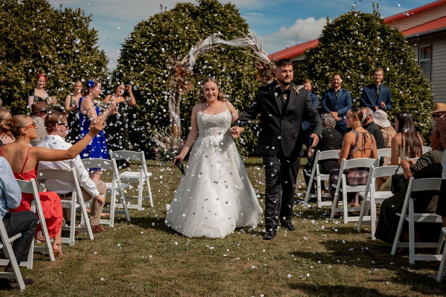 walking down the aisle