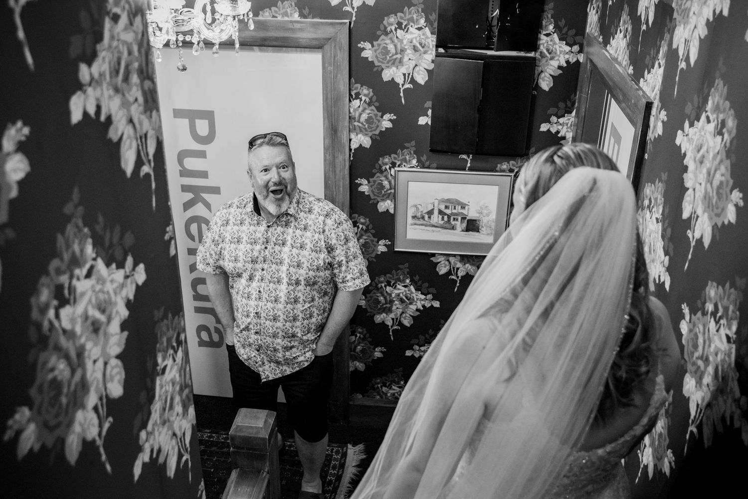 First look with father of the bride Photos Hamilton