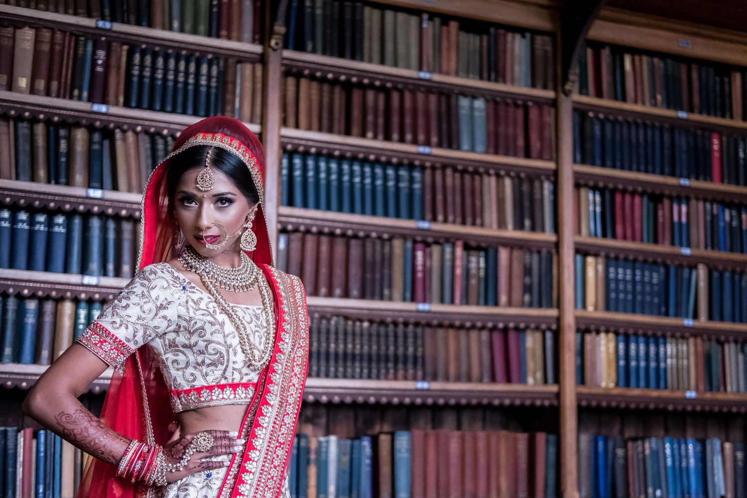 Janaki's bridal portraits in the morning before her entrance