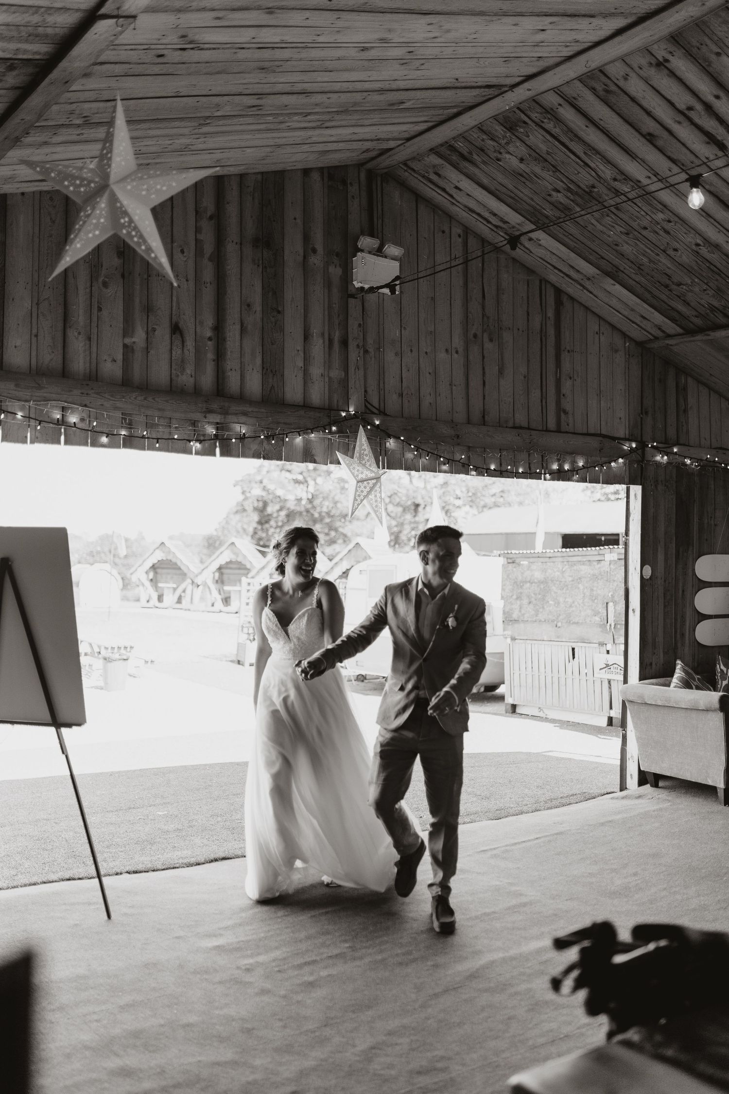 Couples enterance at Stanford Barns