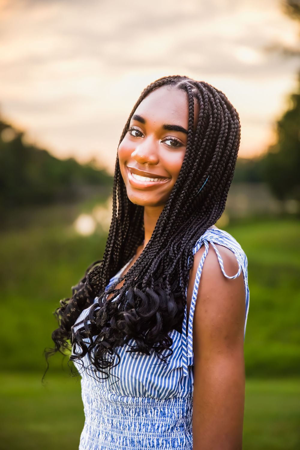 african american girl smiling in montgomery alabama