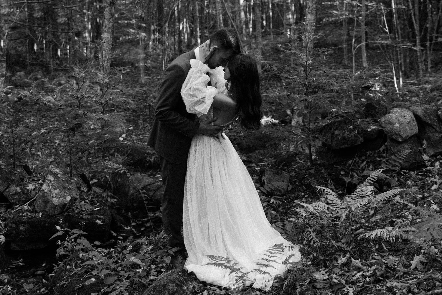 New Hampshire White Mountains Elopement Wedding Photographer Franconia Notch Lincoln North Conway Cathedral Ledge