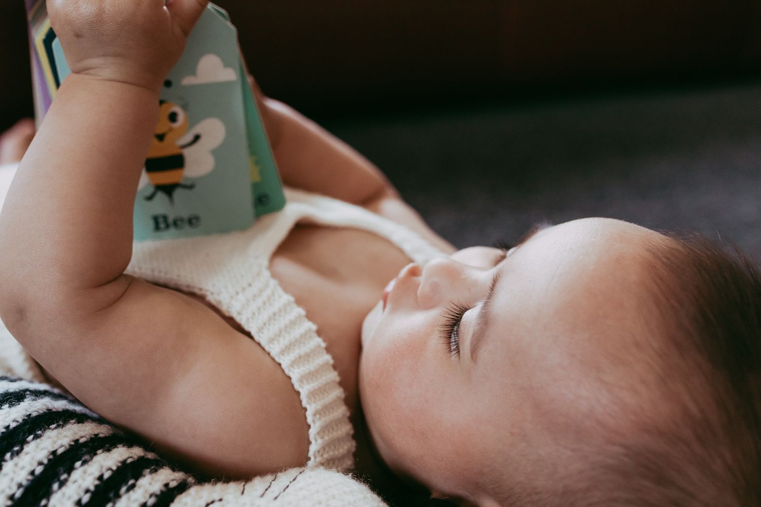 The lashes, the little spot on the hand that baby was born with - this is perfection.