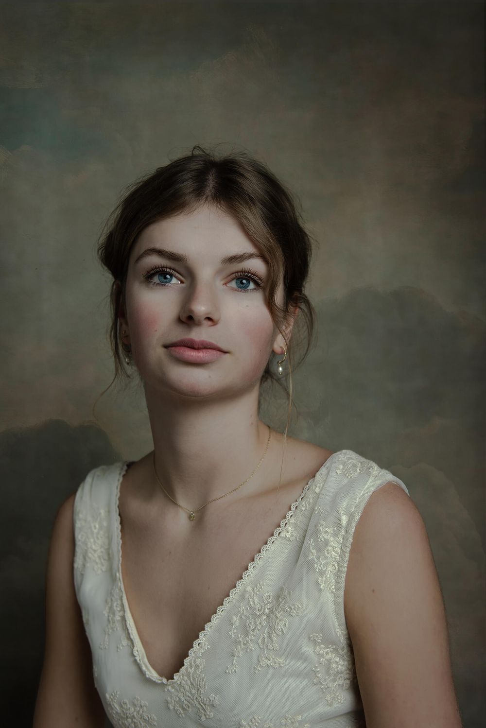 painterly portrait jonge vrouw