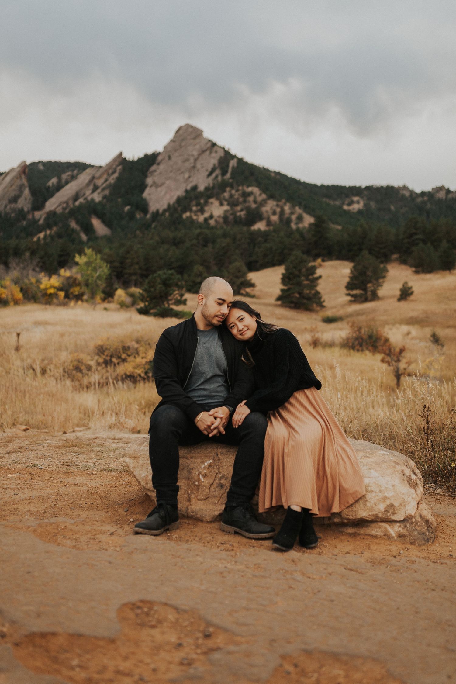 Engagement photos in Boulder, Colorado.