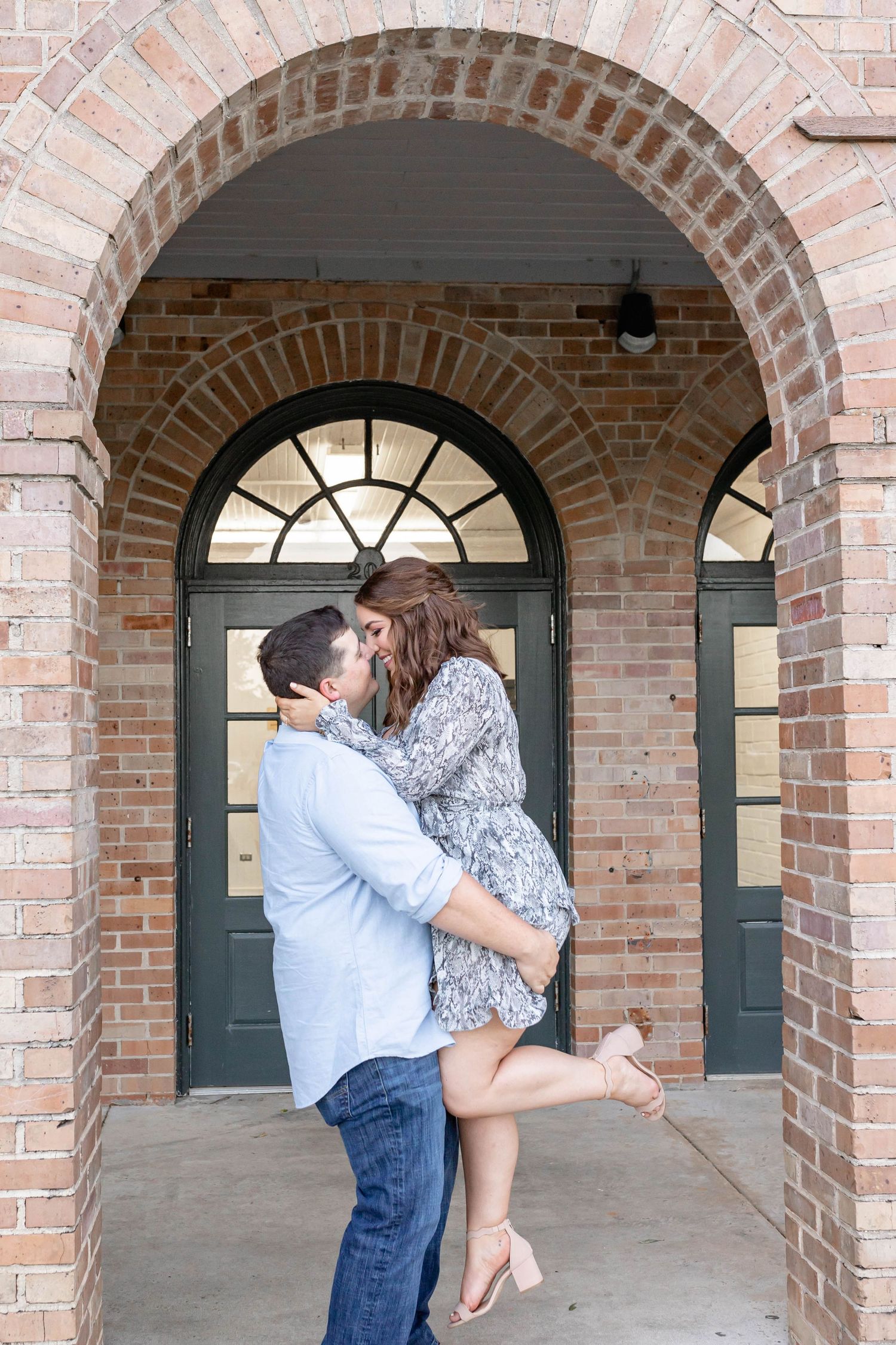 Engaged Couple at Foutainbleu State Park in Mandeville, Louisiana