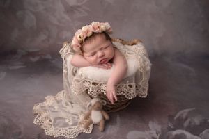 peaceful sleeping in basket newborn baby Birmingham