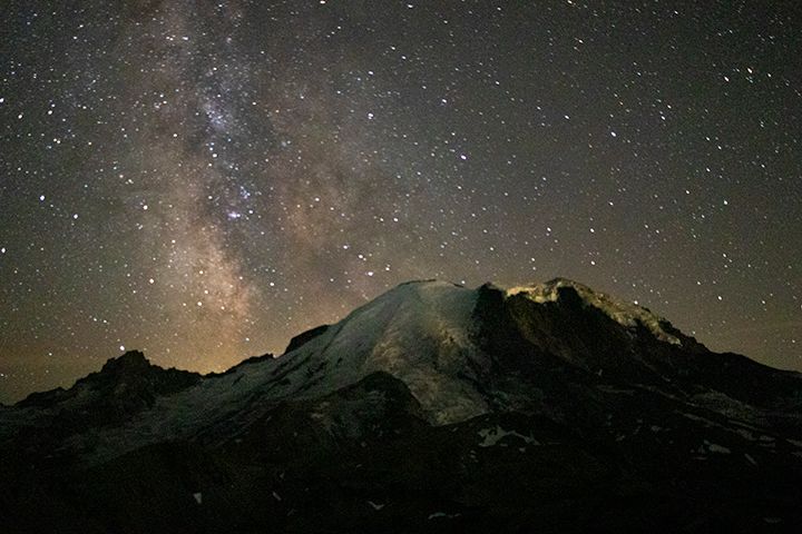 Cory J. Cravatta astral photo of Mount Rainier Washington