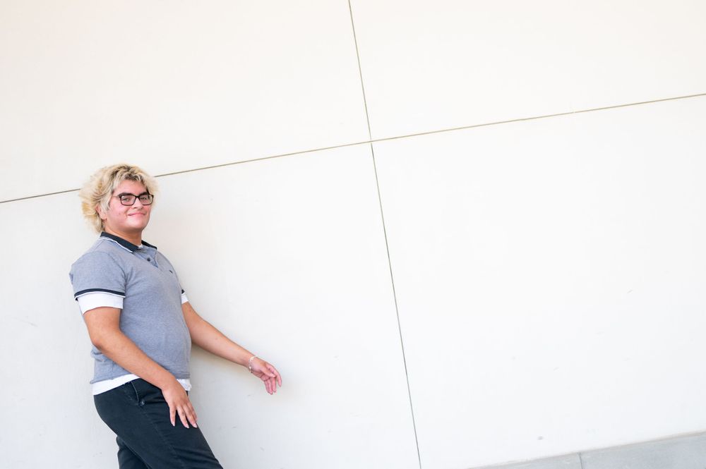 High School Graduate photo shoot taken at the university of Arizona.
