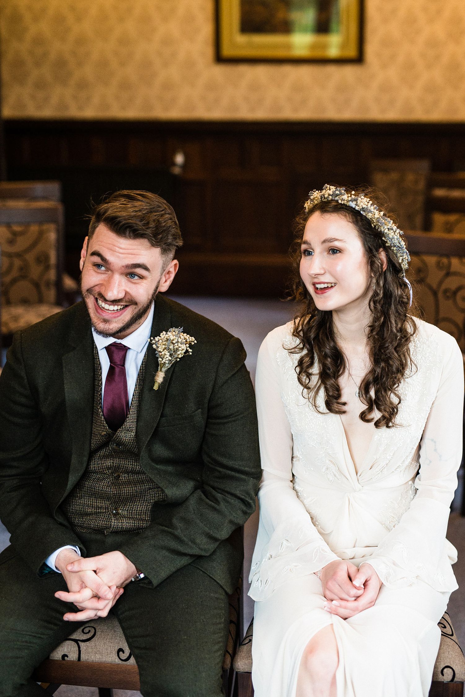 Priory Hall, Dudley registry office. Natural wedding photographer in Derby, Nottingham & the Peak District. Affordable packages.