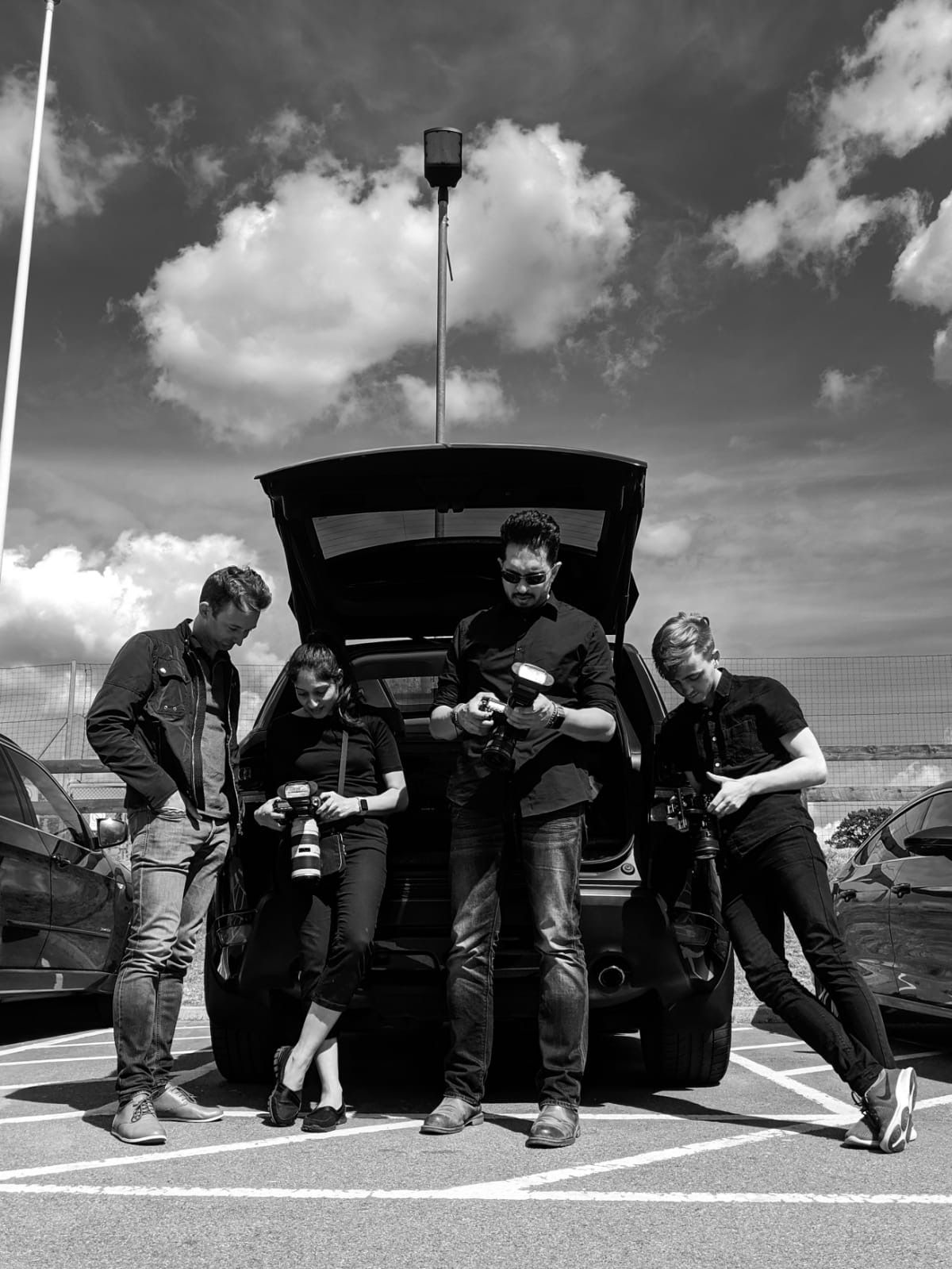Part of the i-maani photography team working together.