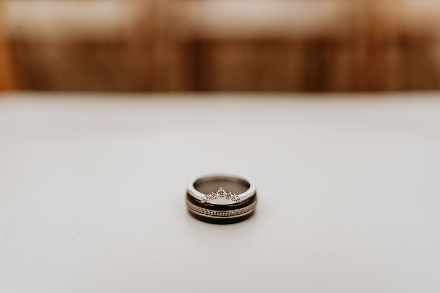 two rings on a chair
