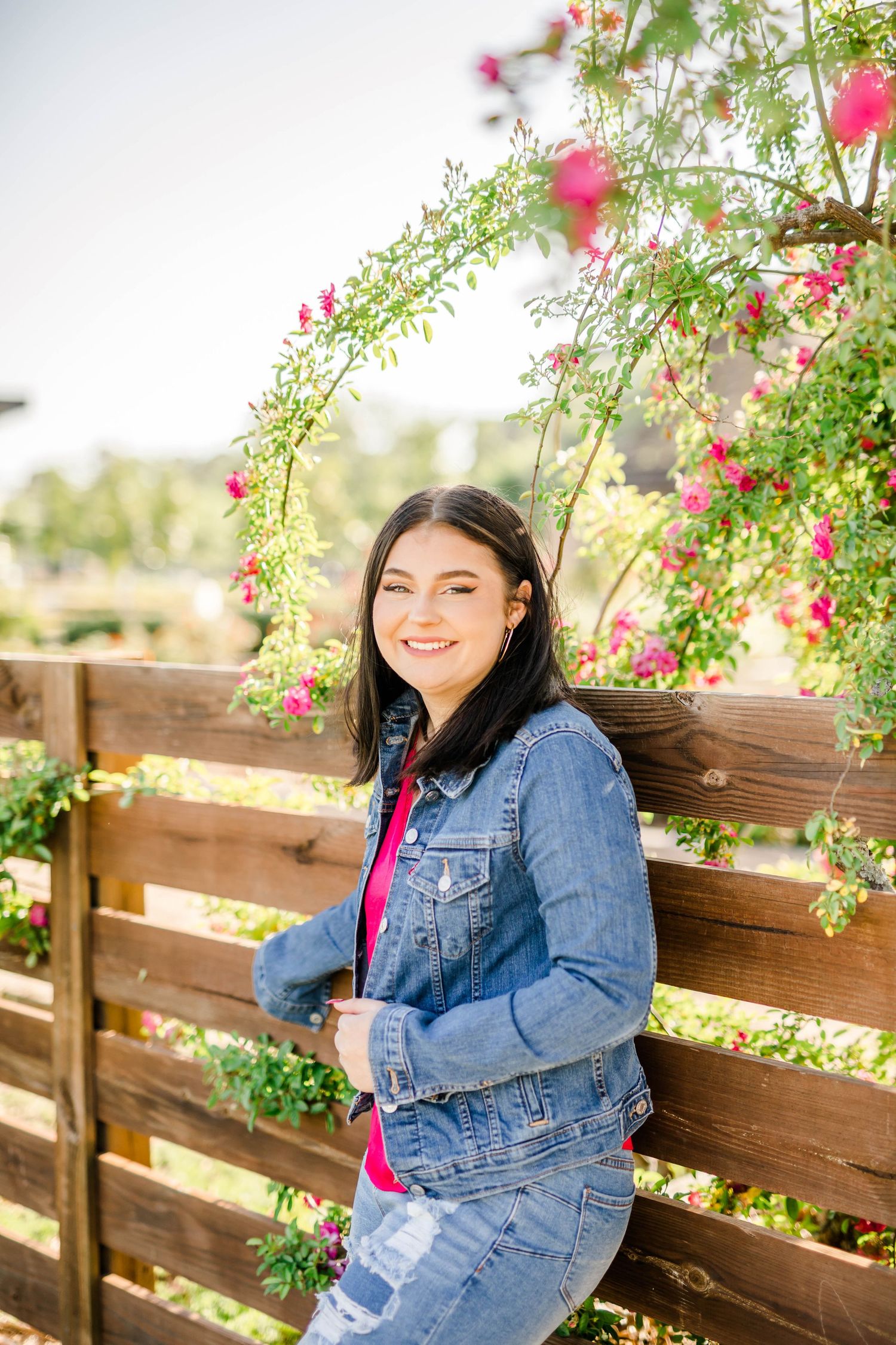 Senior photoshoot in the gardens