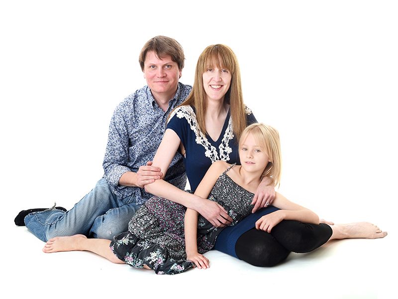 Family photography on a white background. High Wycombe. Family portrait photographer Abigail's Studio