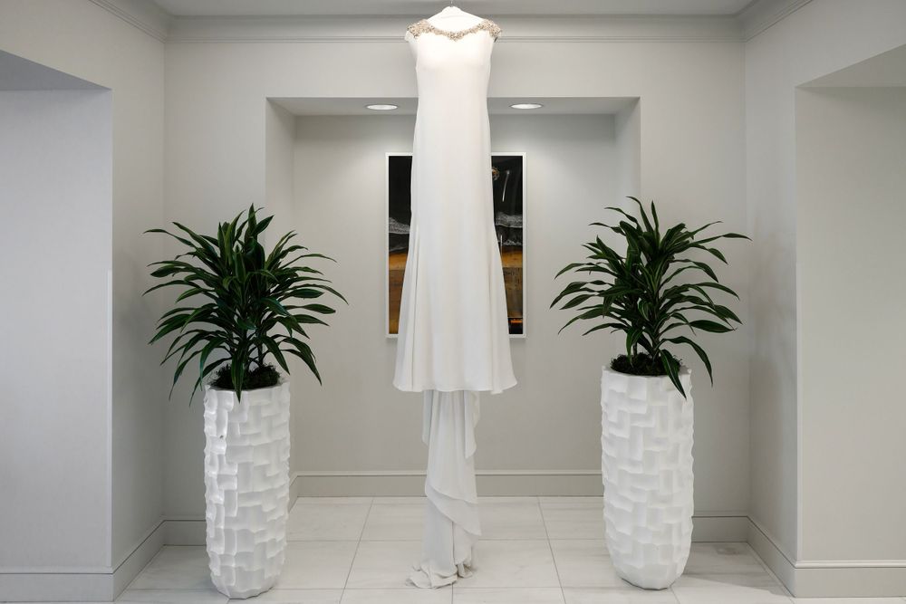 Wedding dress at InterContinental Cleveland photographed by Tom Forrest.
