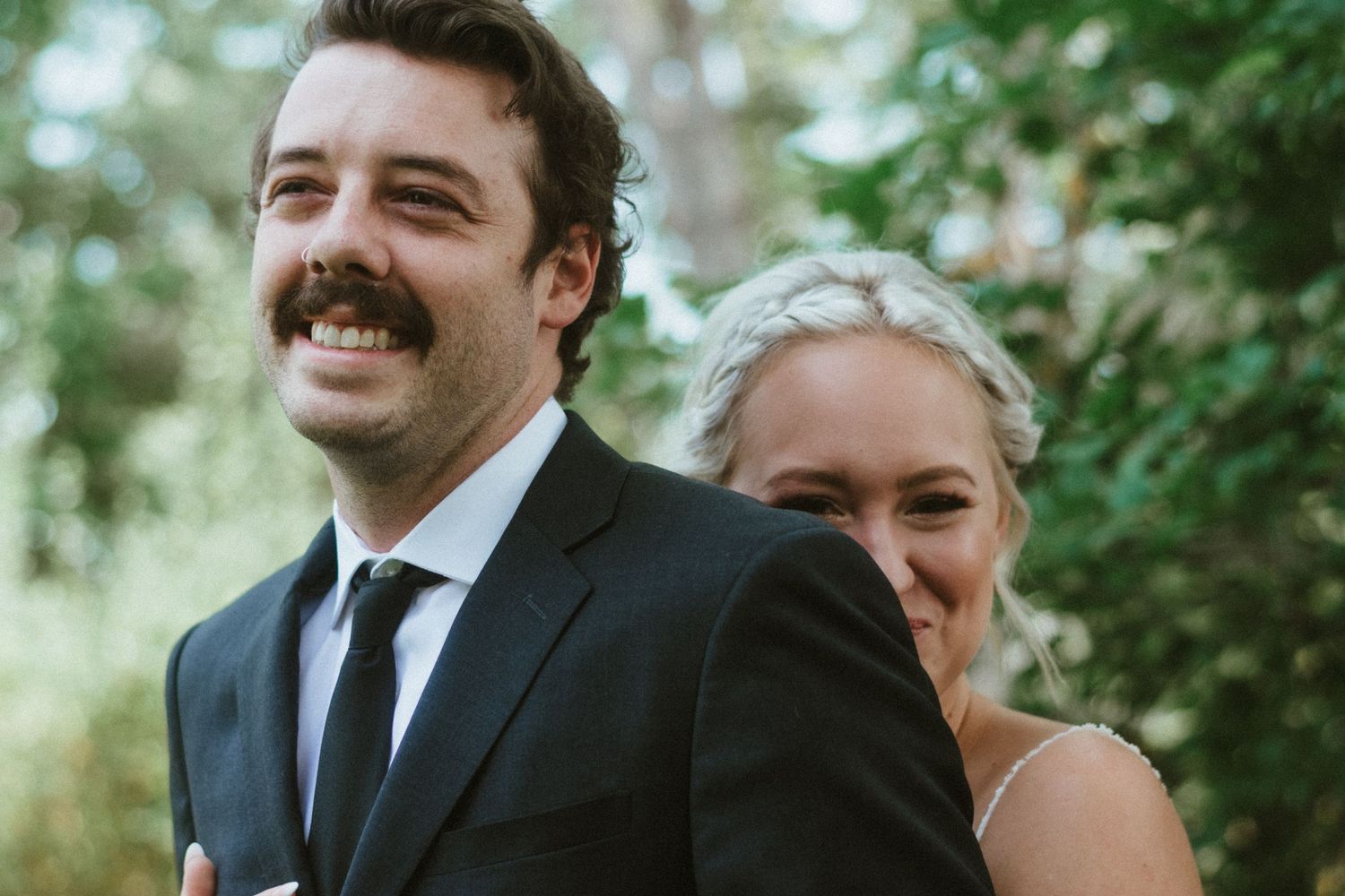 laughing bride inspo