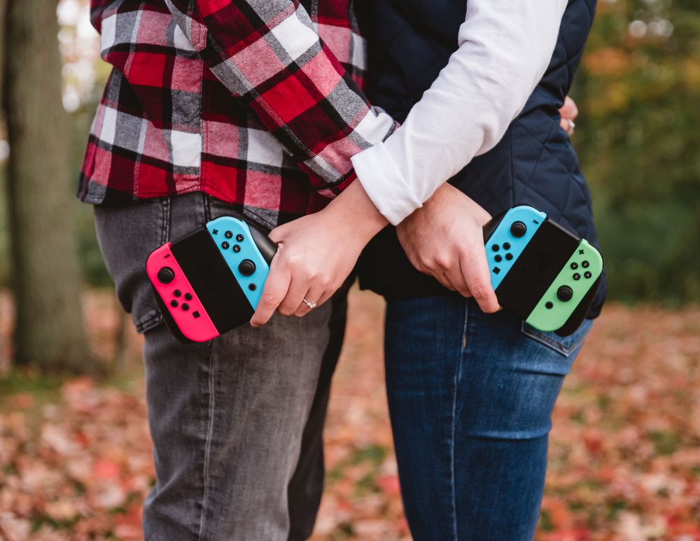 Fall romantic engagement photos at Guildwood Park, Scarborough, Ontario