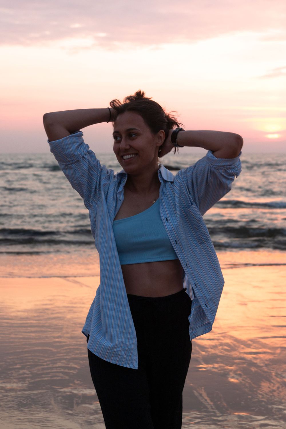 Portrait lifestyle en extérieur à Biarritz- Landes Pays Basque