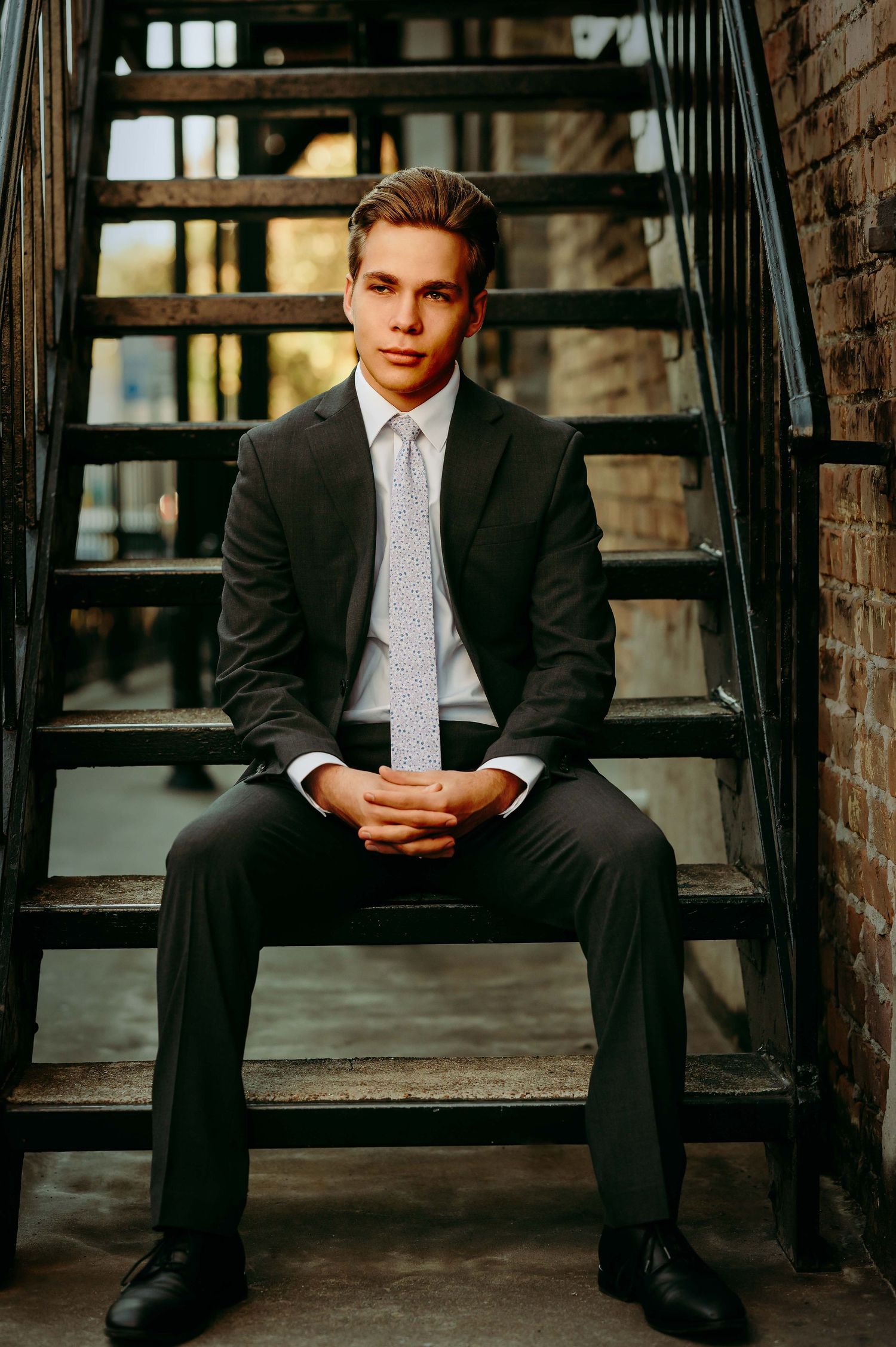 Senior Portraits in urban city in Houston