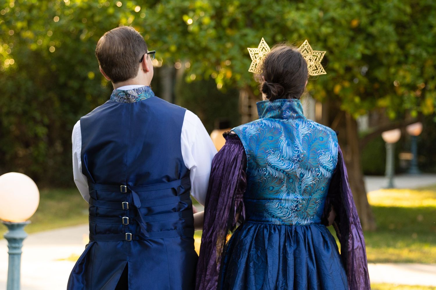 bride and groom walking down the aisle.