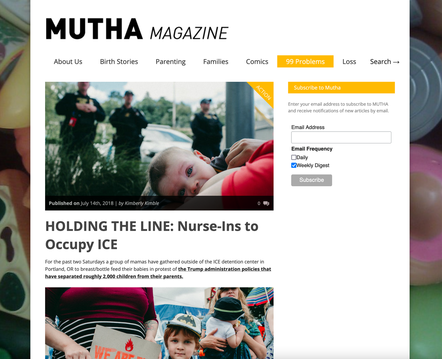 MUTHA magazine publication portland oregon photojournalist kimberly marie kimble