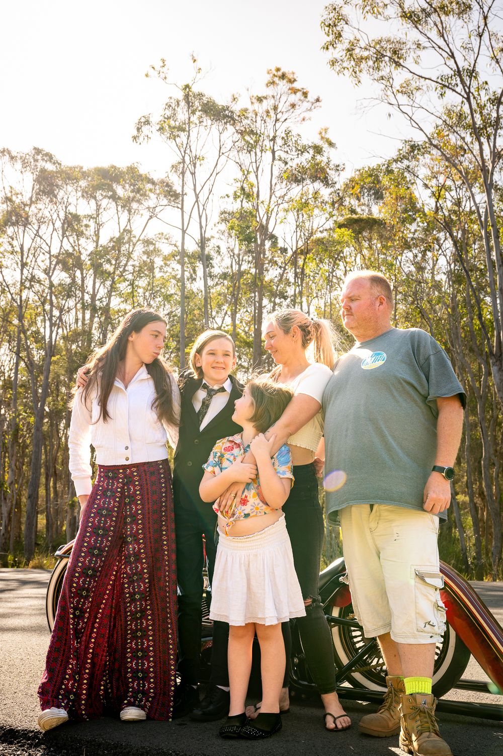 Family photo for year 6 formal