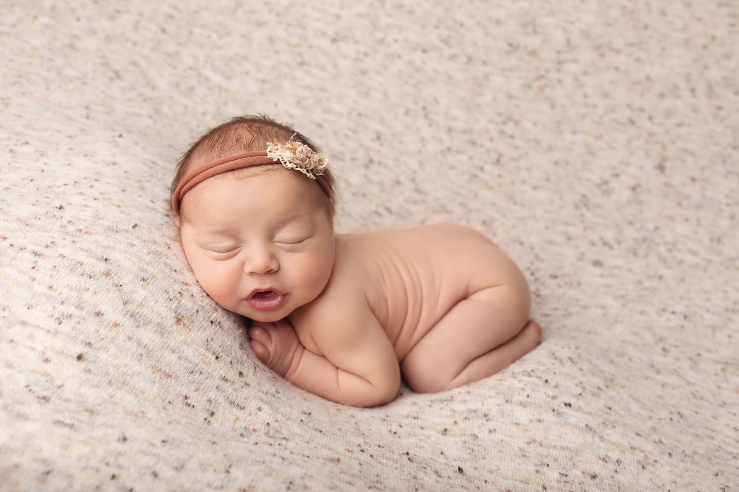 Newborn girl photo, taken by Jen Knightstep, Photographer