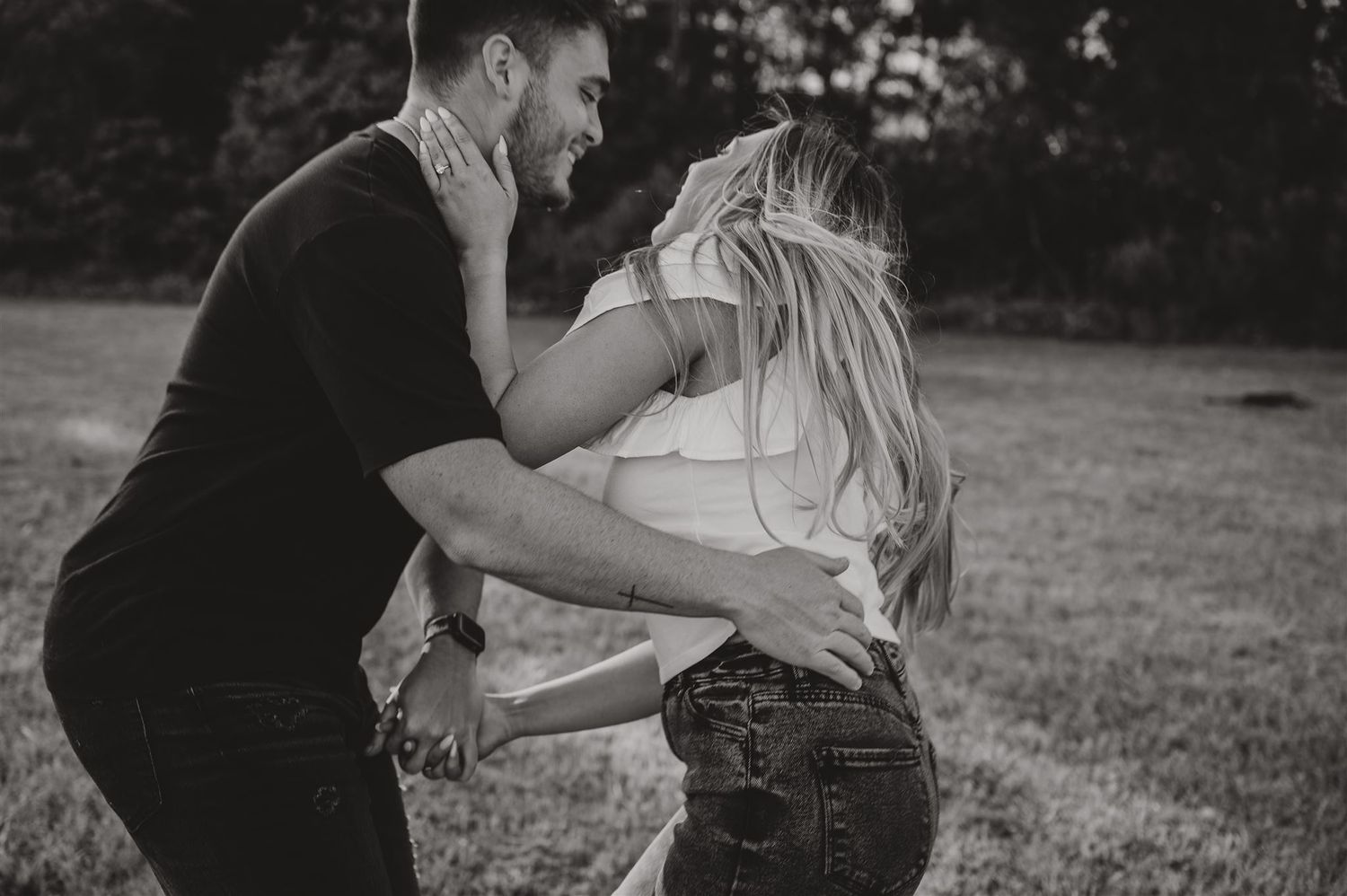 engagement photography session in The Woodlands, Tx