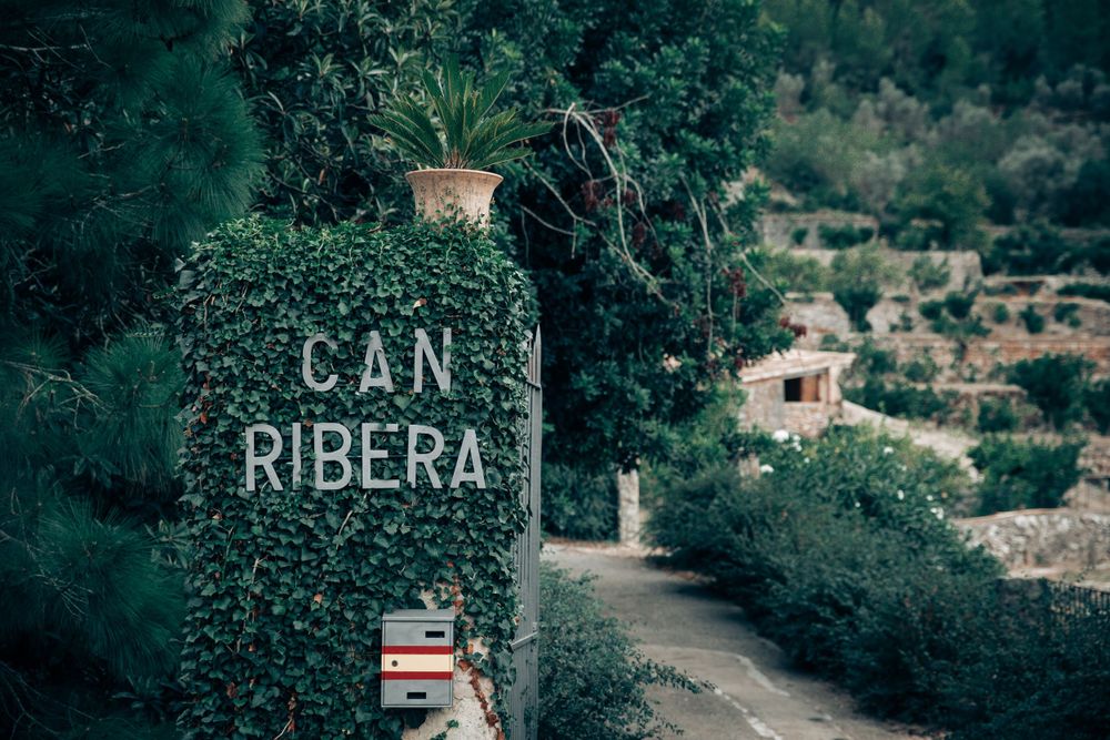 Entrance of luxury finca Can Ribera in Fornalutx-