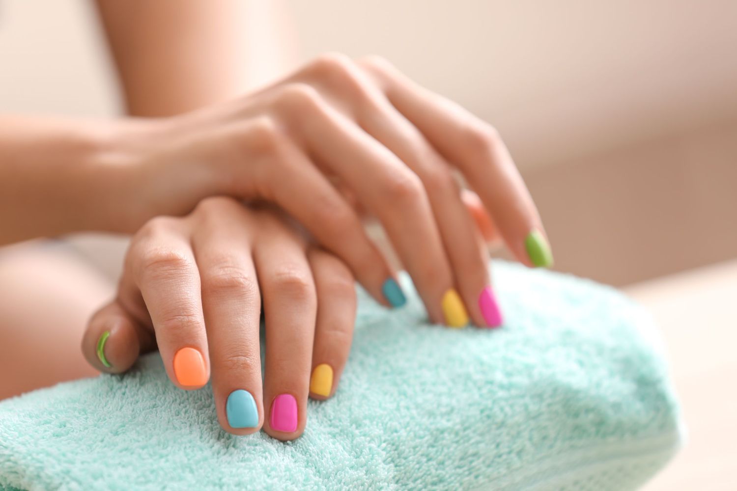Easter Manicure Barrie. Morgan Taylor nail lacquer. Shellac and Dip nails. Barries Favourite Manicure