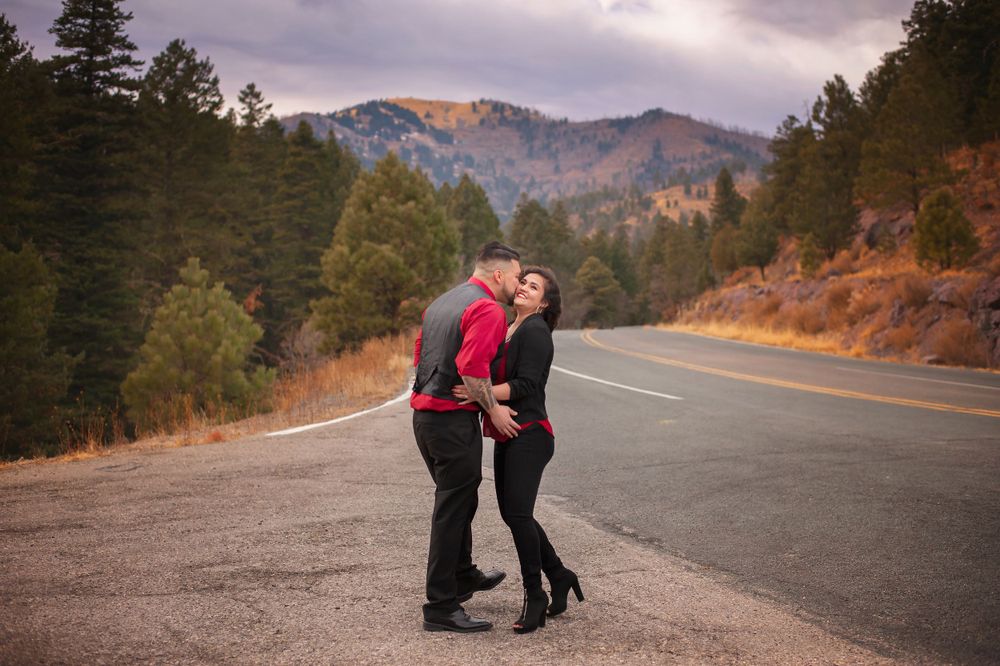 waterfall mountain engagement couple ruidoso texas Ruidoso New Mexico Photographer