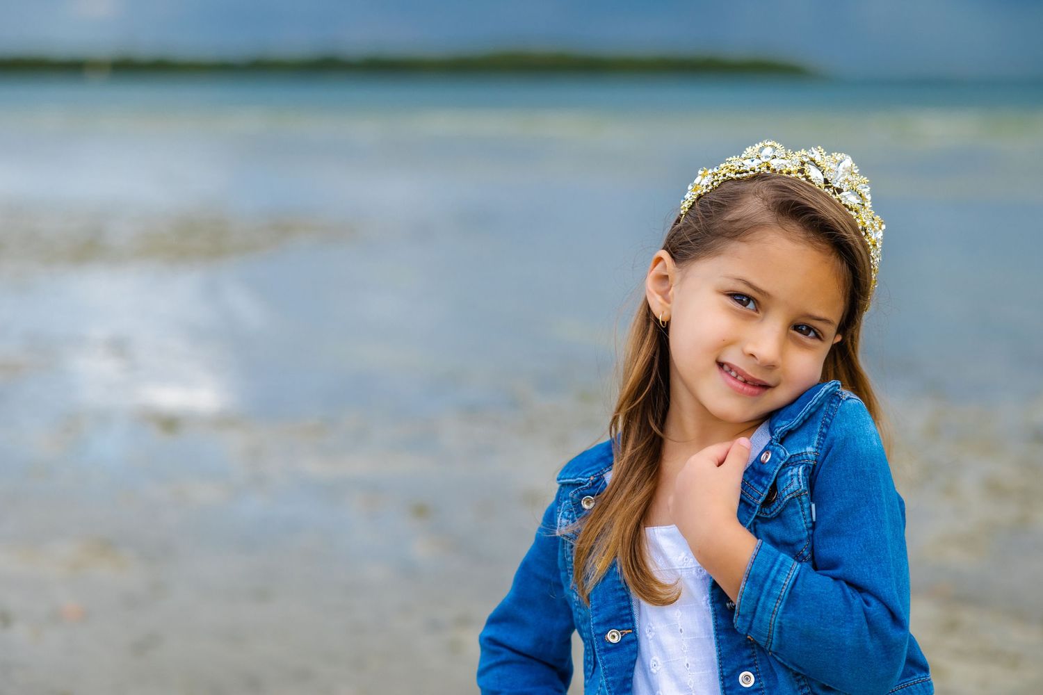 little girl on the beach