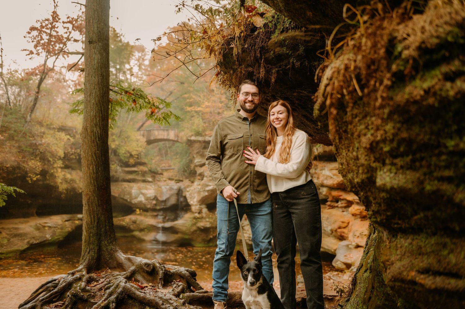 Hocking Hills Engagement Session at Old Man’s Cave