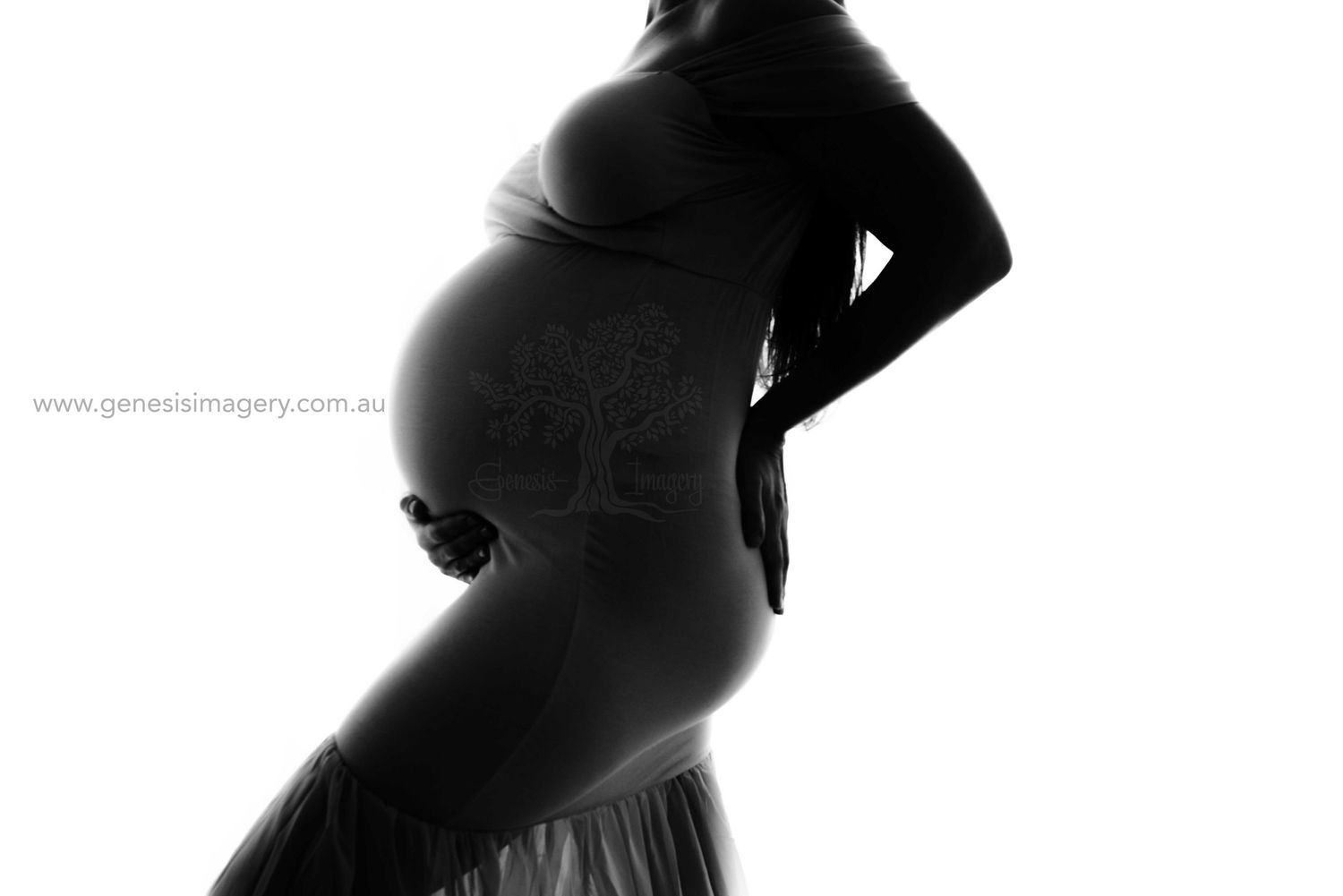 Maternity photographer Gold Coast with a luxury client wardrobe included.
