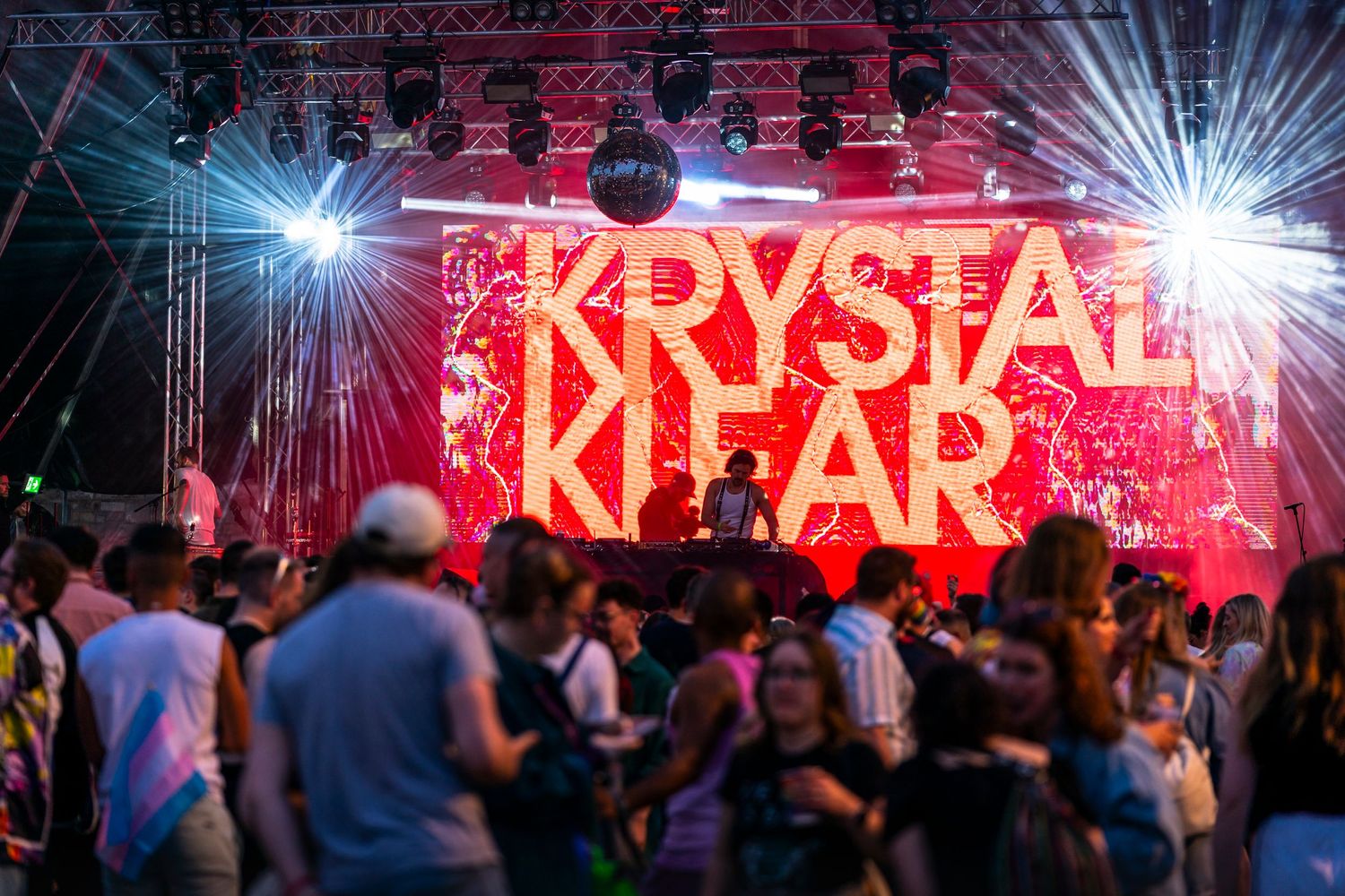 Krystal Klear entertaining the crowds at Mother Pride Block Party in Dublin.