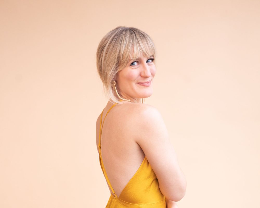 Opera soprano headshot by Kendra Irene