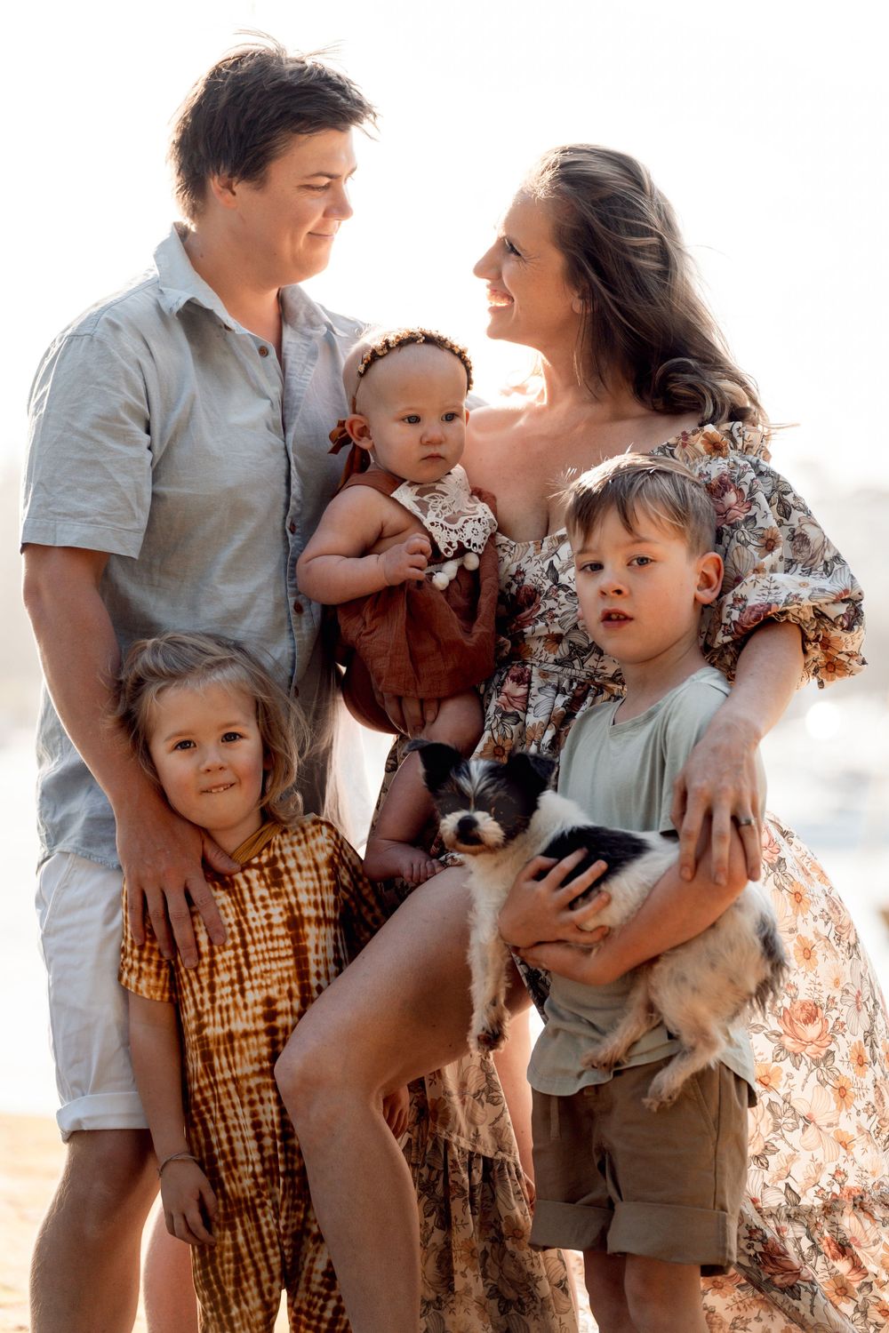Sydney Family photoshoot with a dog