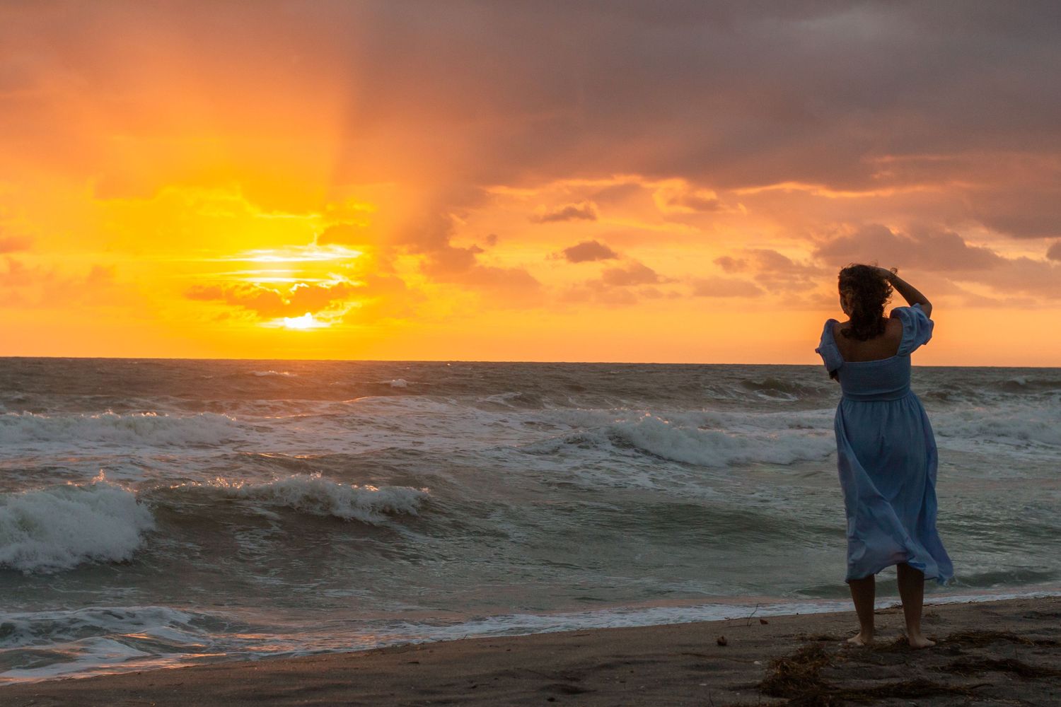 Sunset portrait session at the beach by Bella Vitale Photography, Stuart FL.