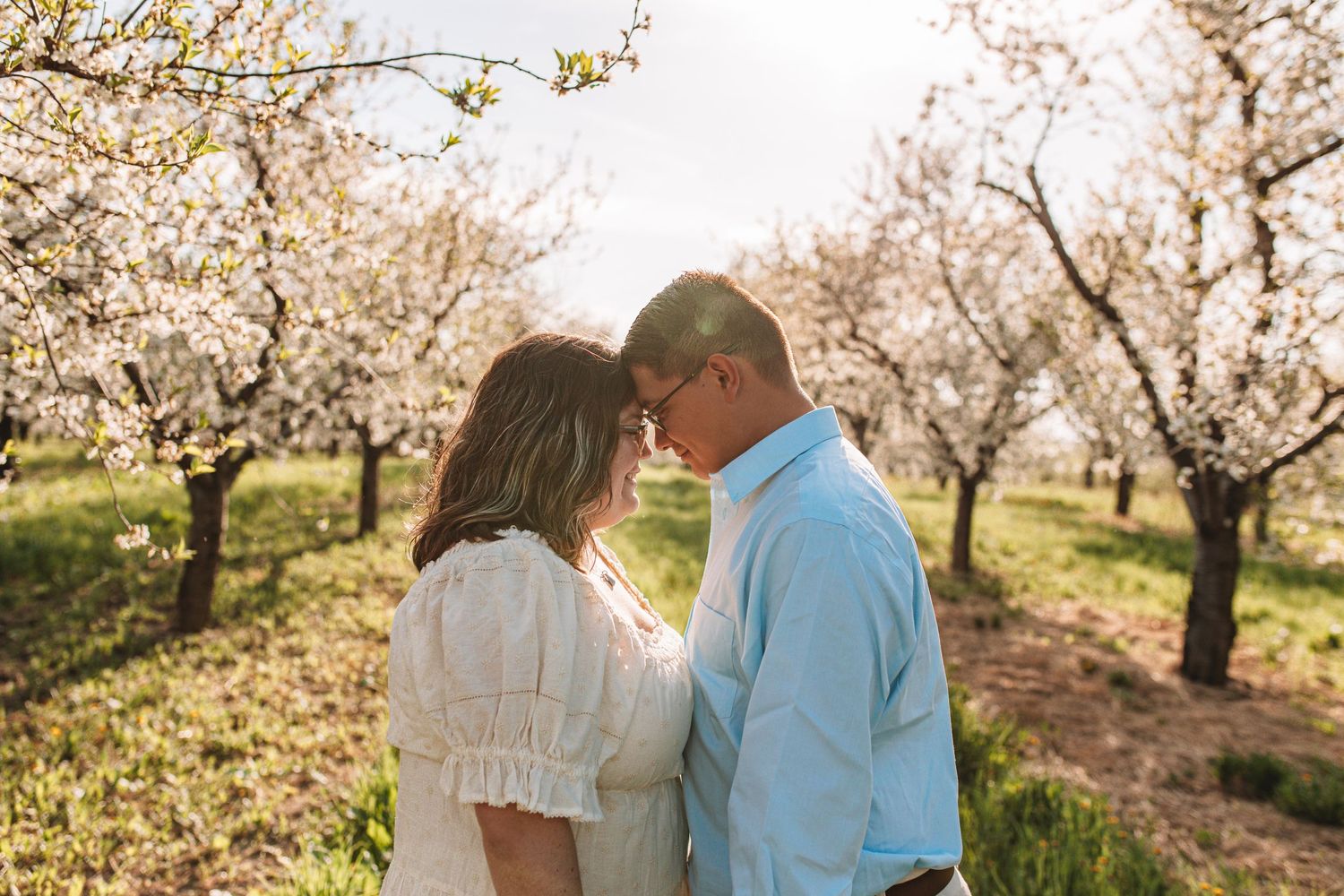 Cherry blosoms couple photoshoot