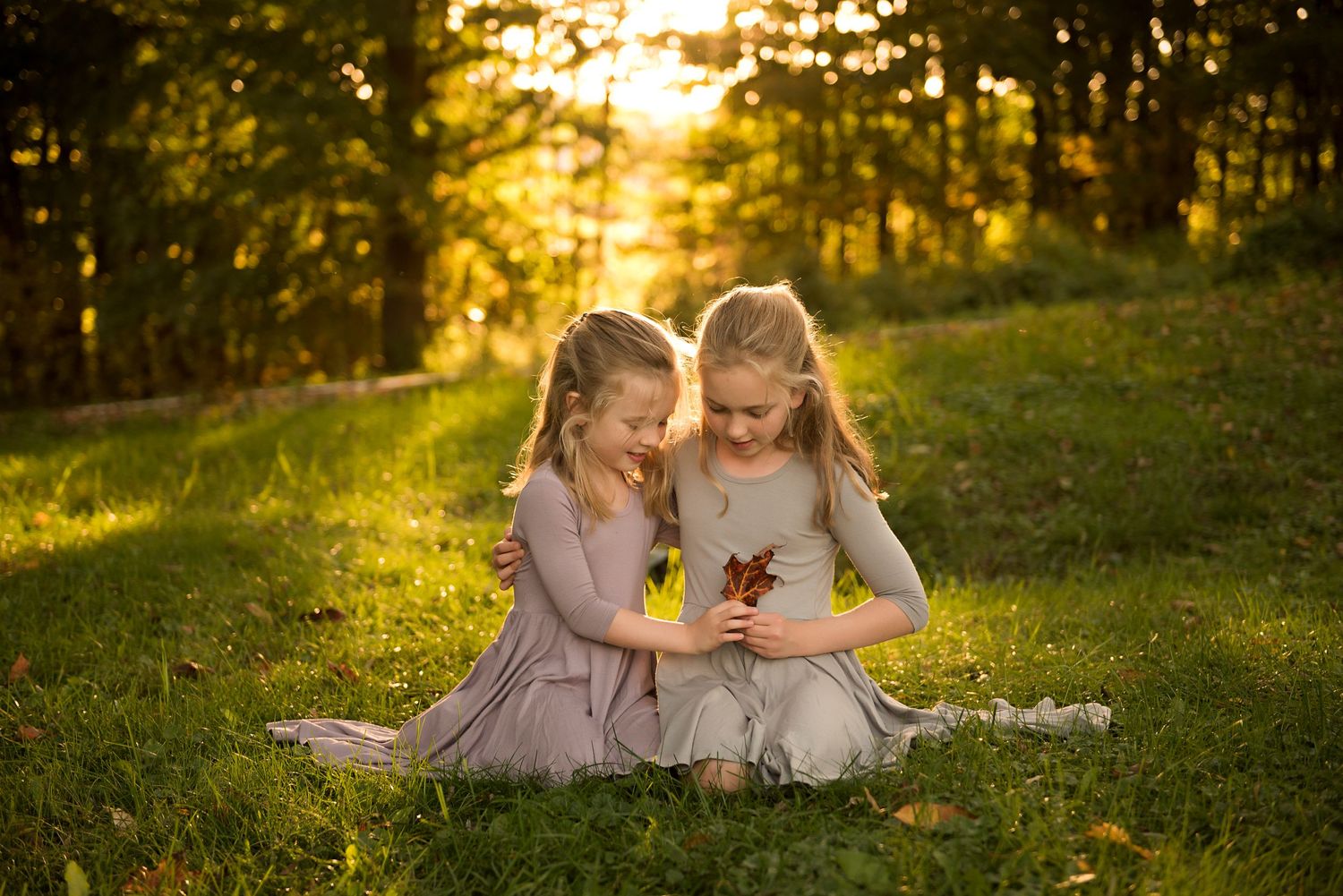 golden hour, sisters, vermont family photos