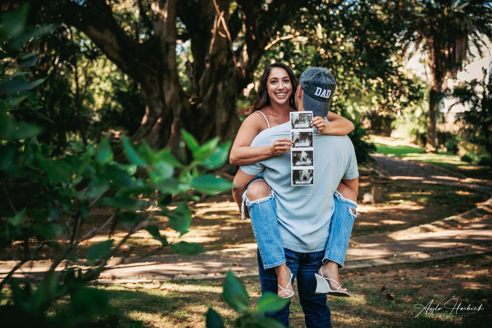 Maternity photo session. Couple sharing moments to remember in the future.