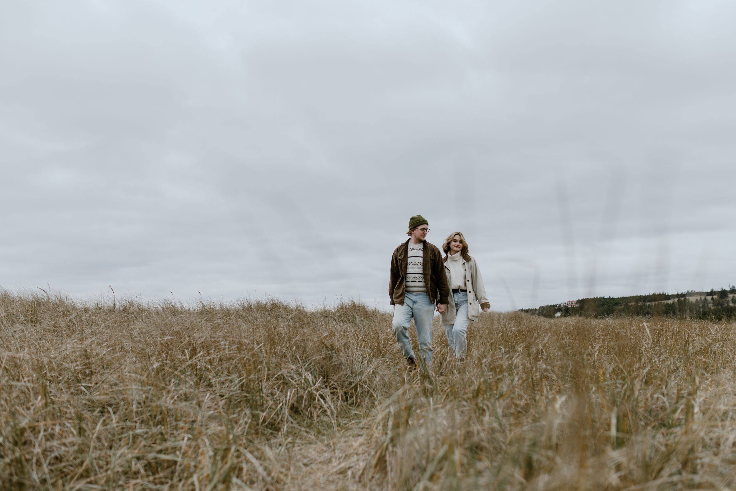 Beach Engagement Session, Conrad's Beach Nova Scotia, Canada - Charlotte Buckle Photography