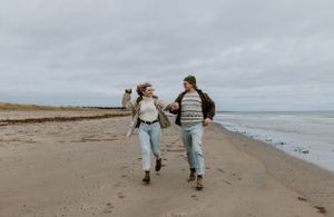 Beach Engagement Session, Conrad's Beach Nova Scotia, Canada - Charlotte Buckle Photography