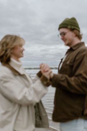 Beach Engagement Session, Conrad's Beach Nova Scotia, Canada - Charlotte Buckle Photography